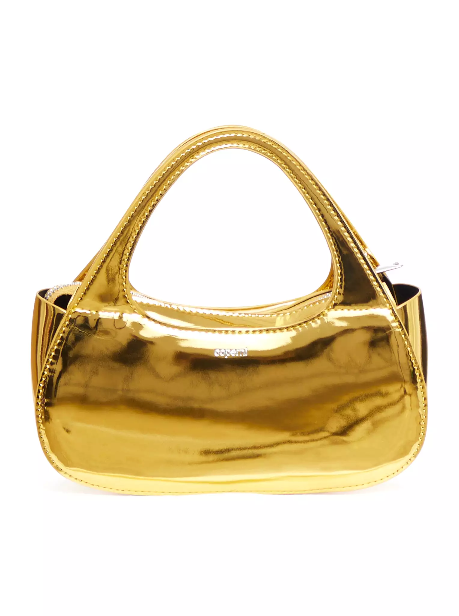 Metallic Micro Baguette Swipe Bag