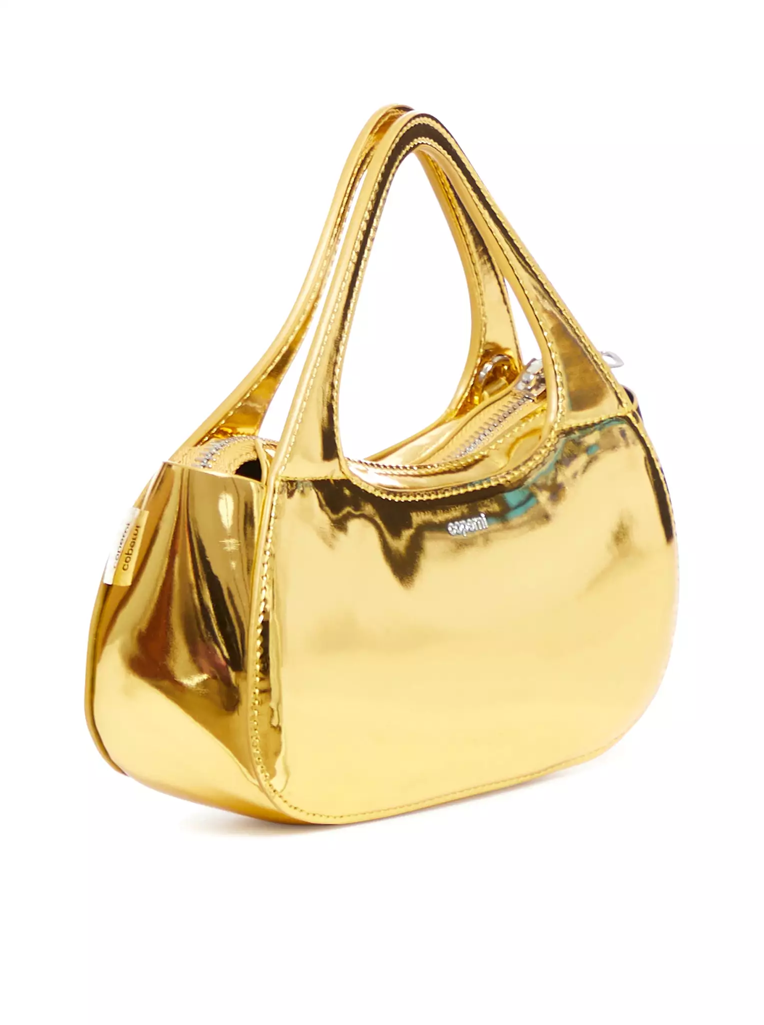 Metallic Micro Baguette Swipe Bag