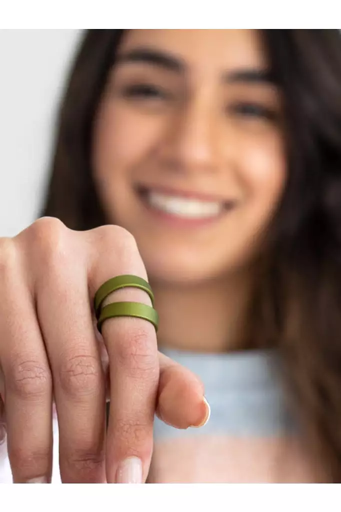 Monica - Scup Ring - Olive