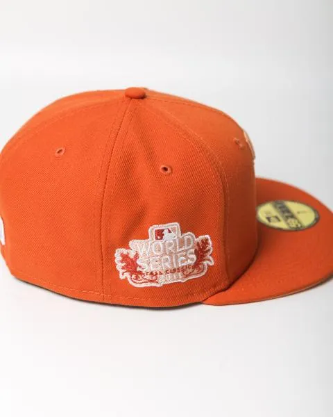 NEW ERA - Accessories - Texas Rangers 2011 WS Custom Fitted - Orange/Peach