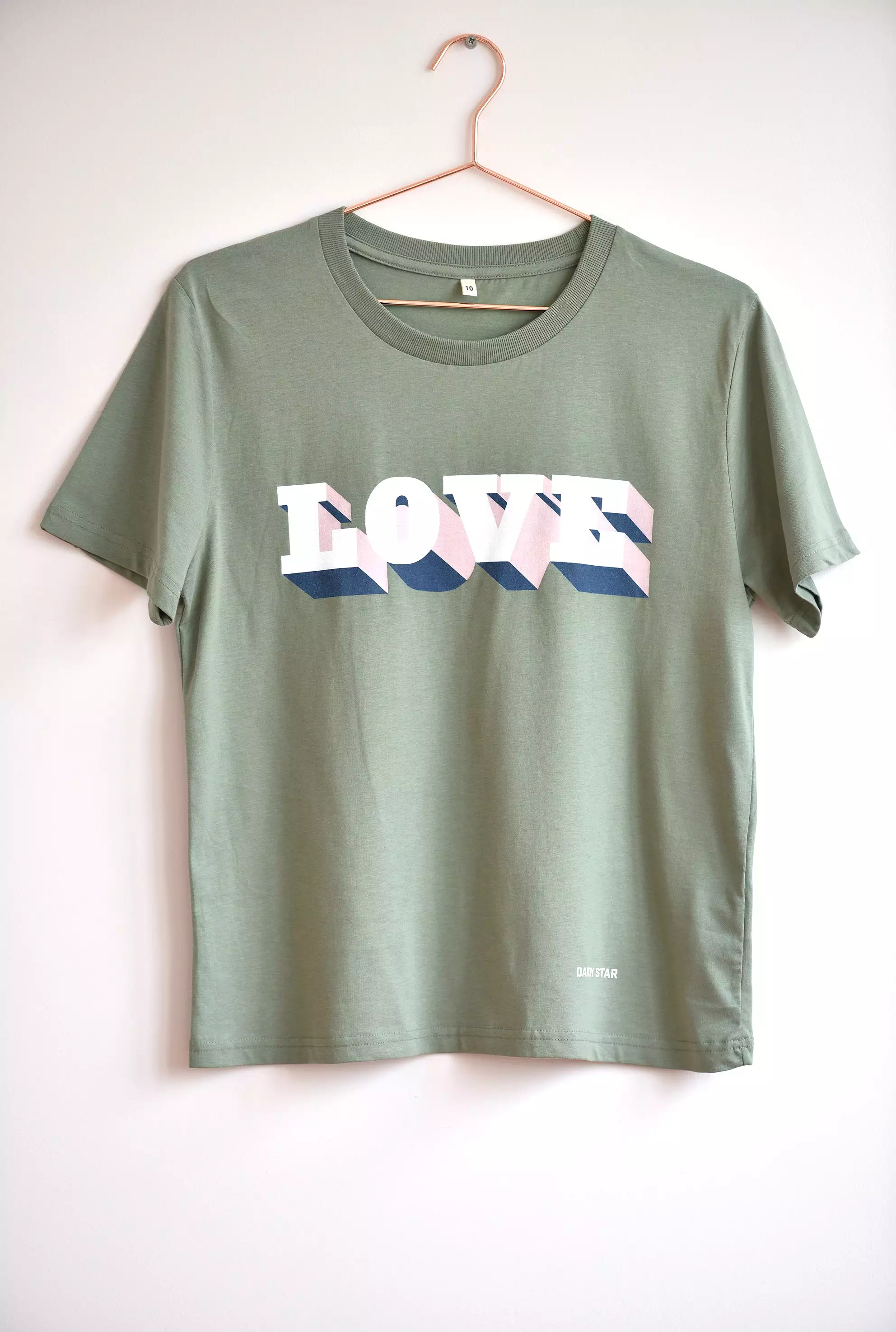 NEW LOVE SUN FADE GREEN T-SHIRT