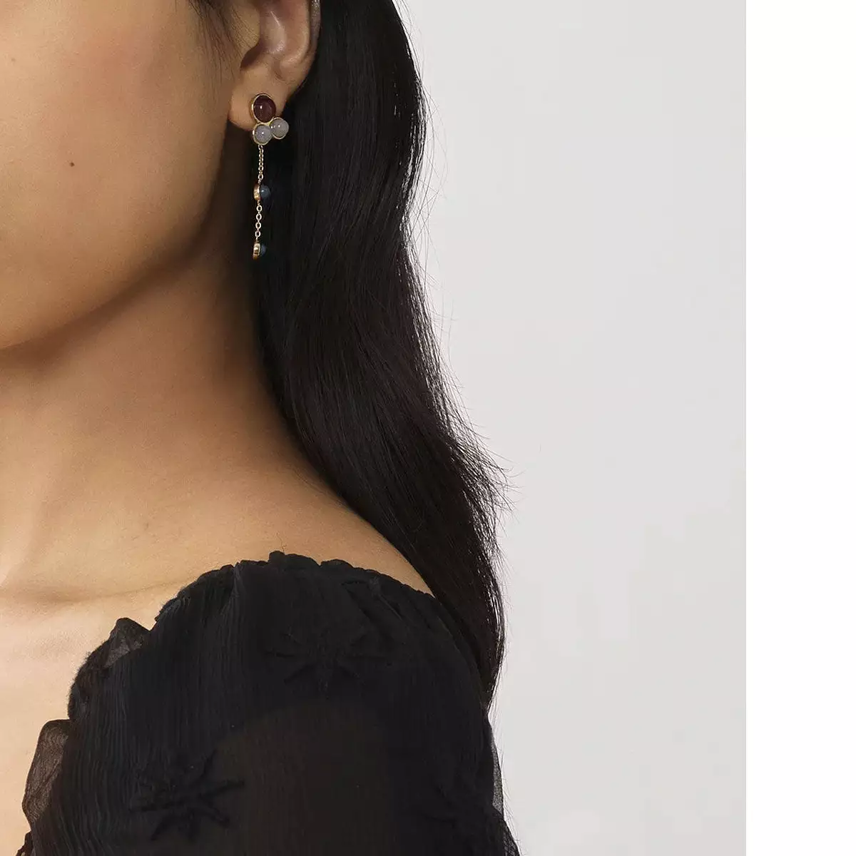 Ora Long Drop Earrings