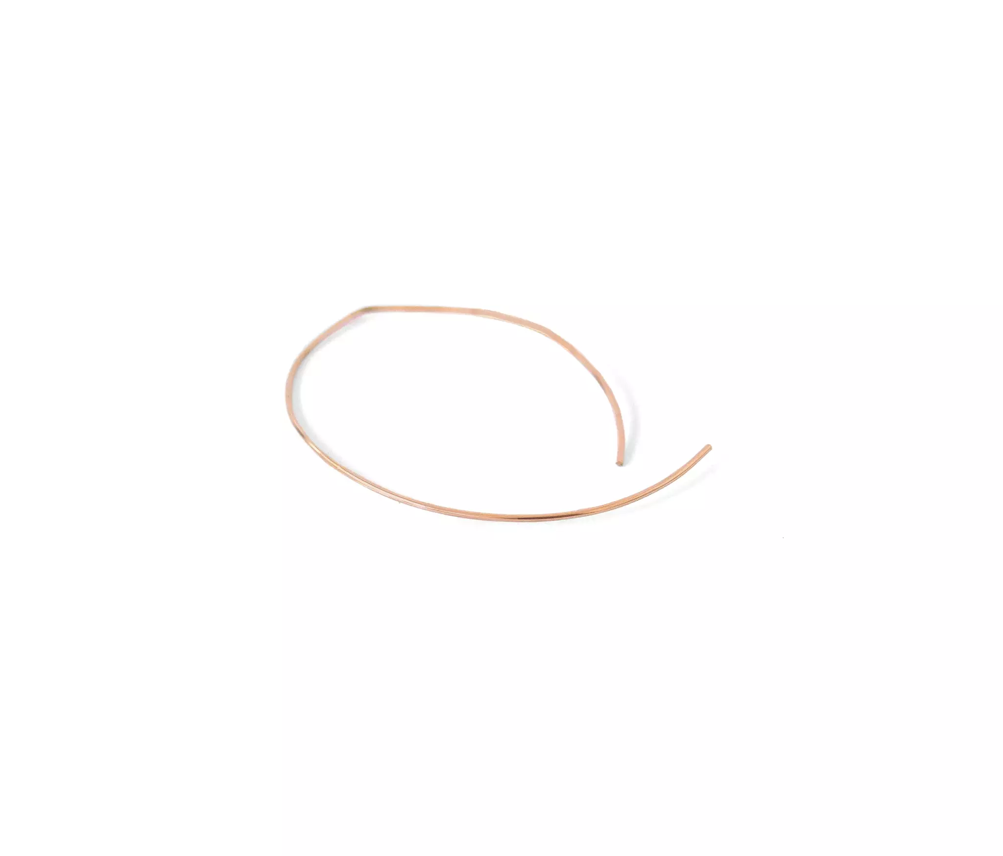 Oval Ear Hoops, 9k Rose Gold (pair)