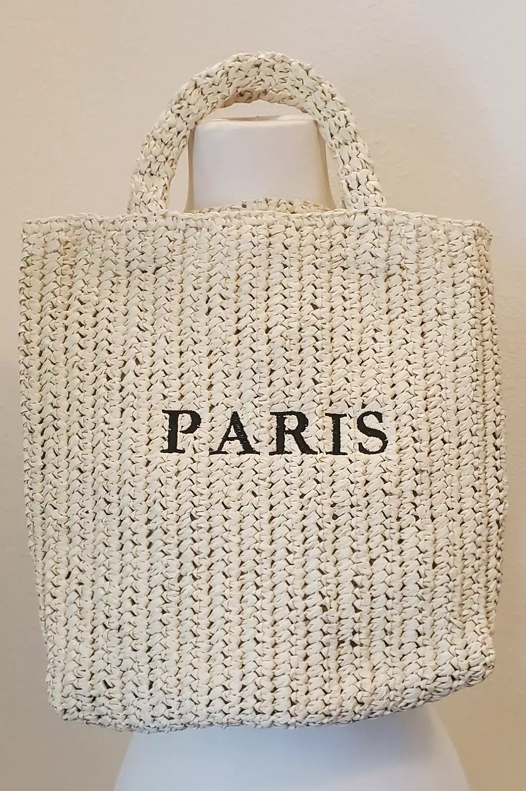 Paris Raffia Style Handbag