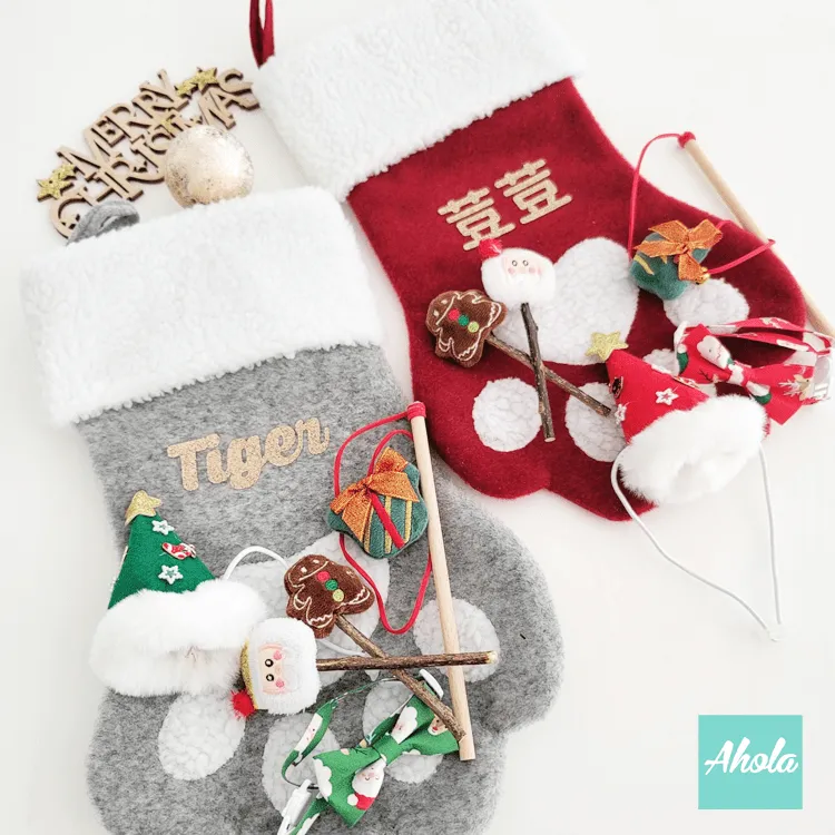 【Paws】Christmas Stocking with Accessories Set 貓爪聖誕襪玩具飾品套裝聖誕限定的客製聖誕襪 11/15截單，12月初到中寄出