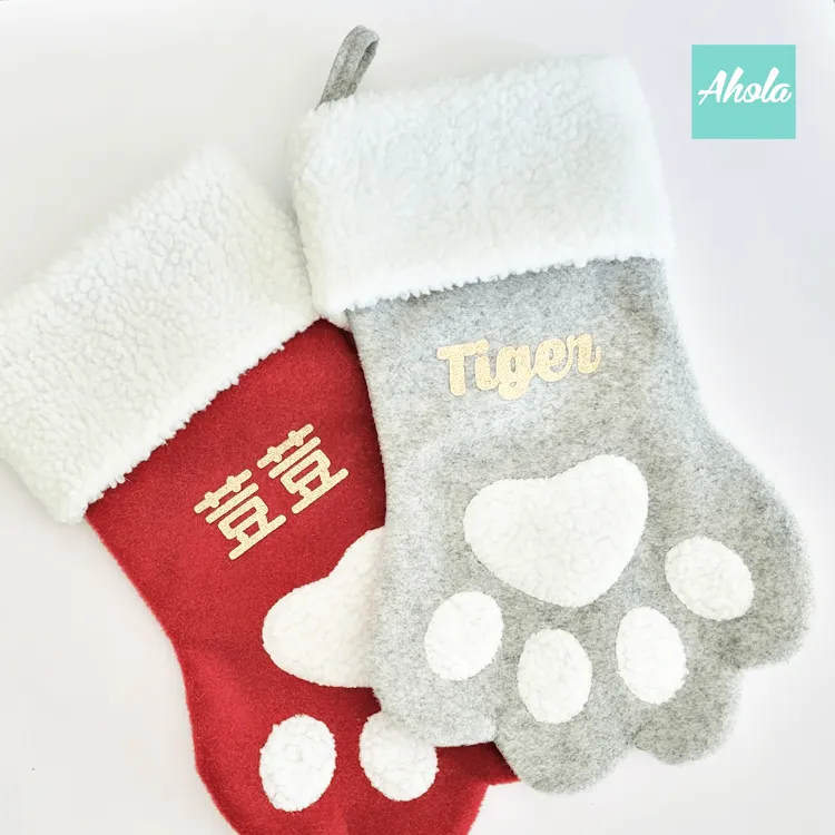 【Paws】Christmas Stocking with Accessories Set 貓爪聖誕襪玩具飾品套裝聖誕限定的客製聖誕襪 11/15截單，12月初到中寄出