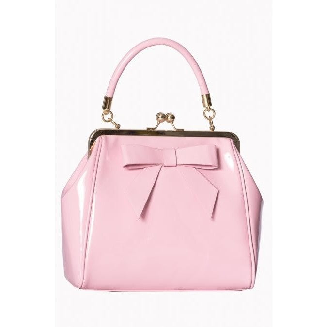 Pink Retro Patent Handbag