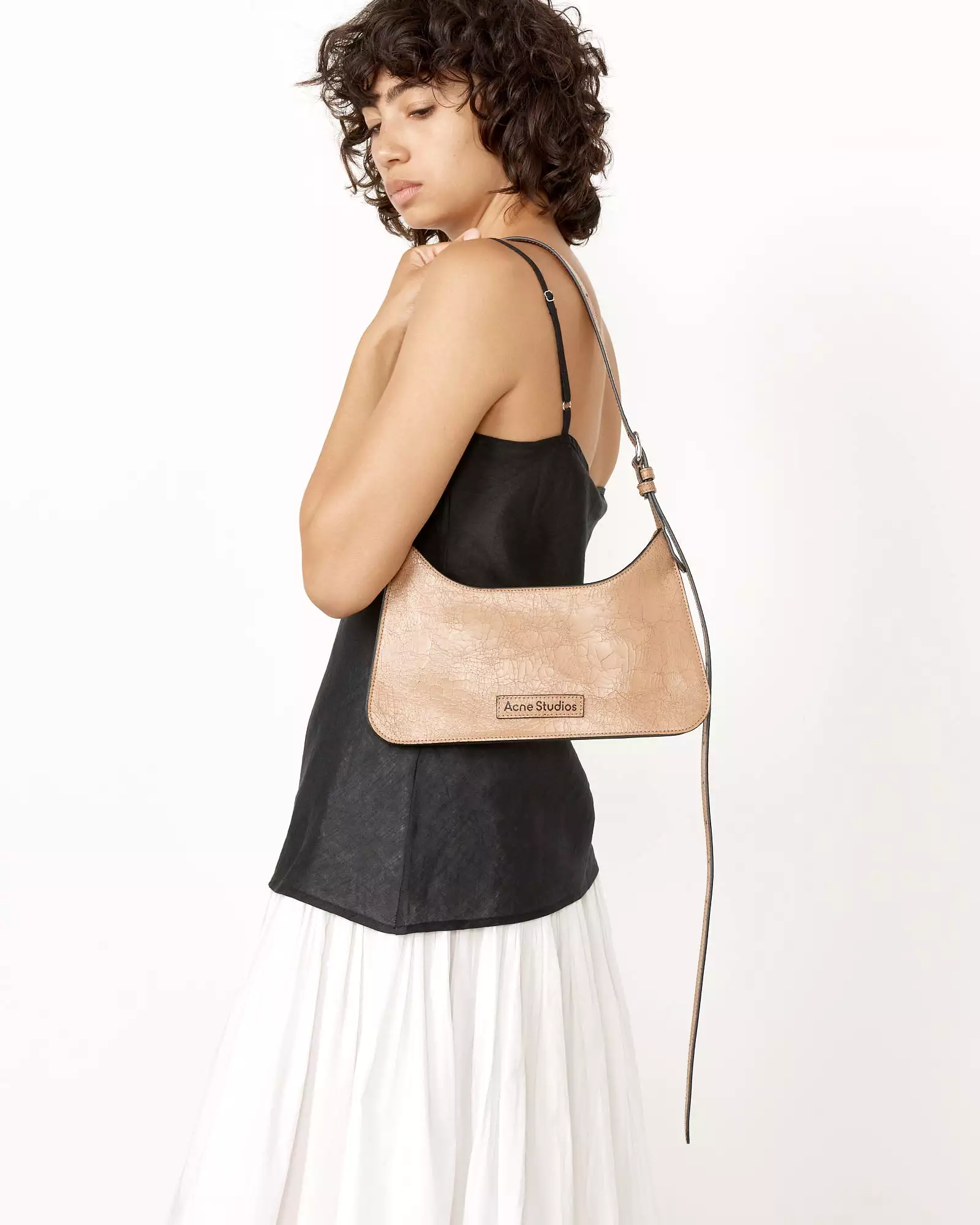 Platt Mini Shoulder Bag in Dark Beige