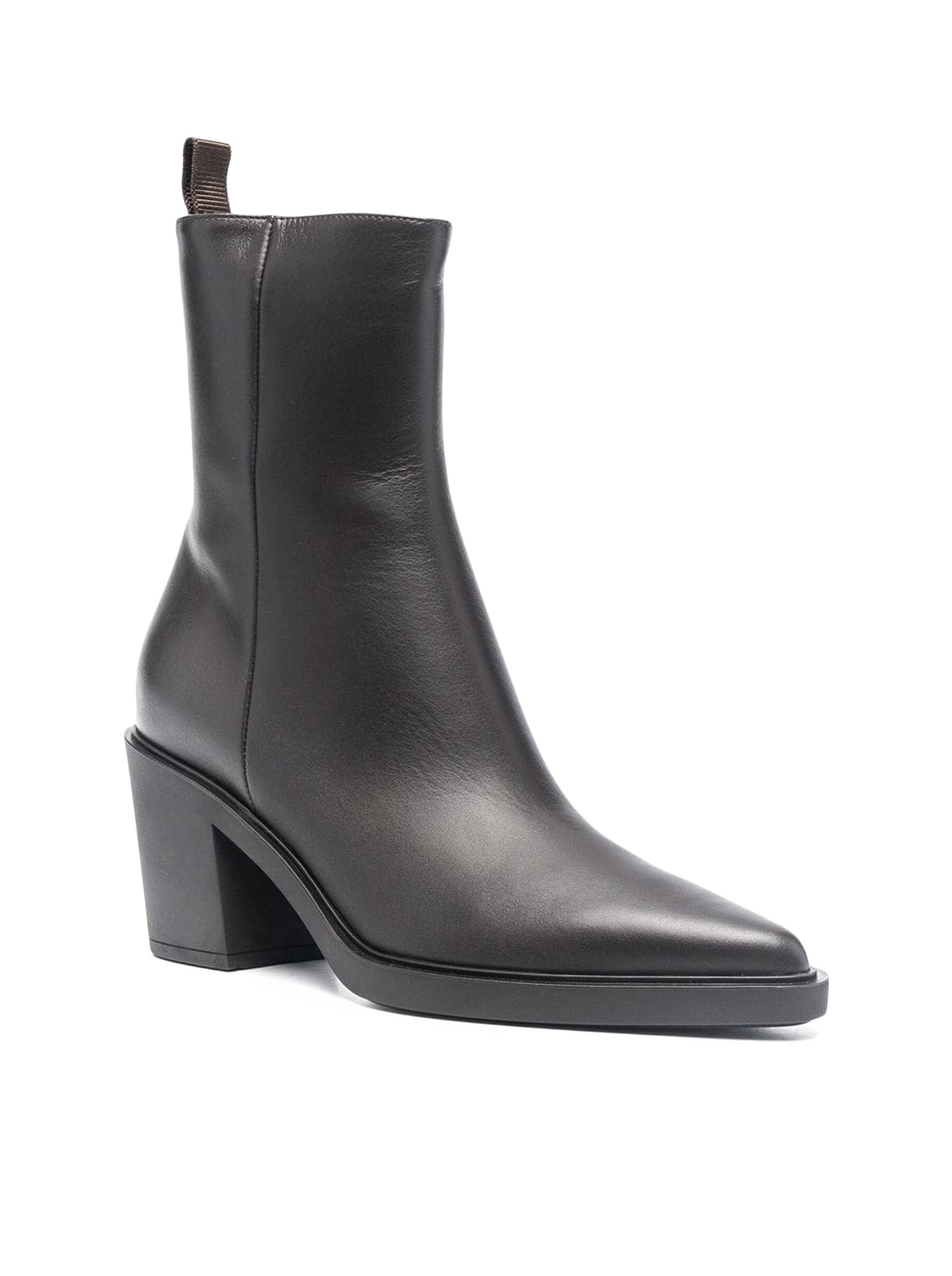 pointed-toe ankle boots