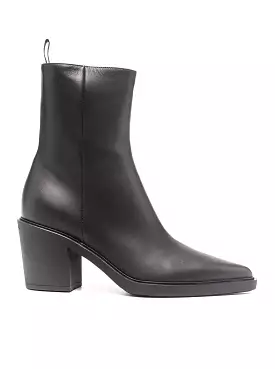 pointed-toe ankle boots