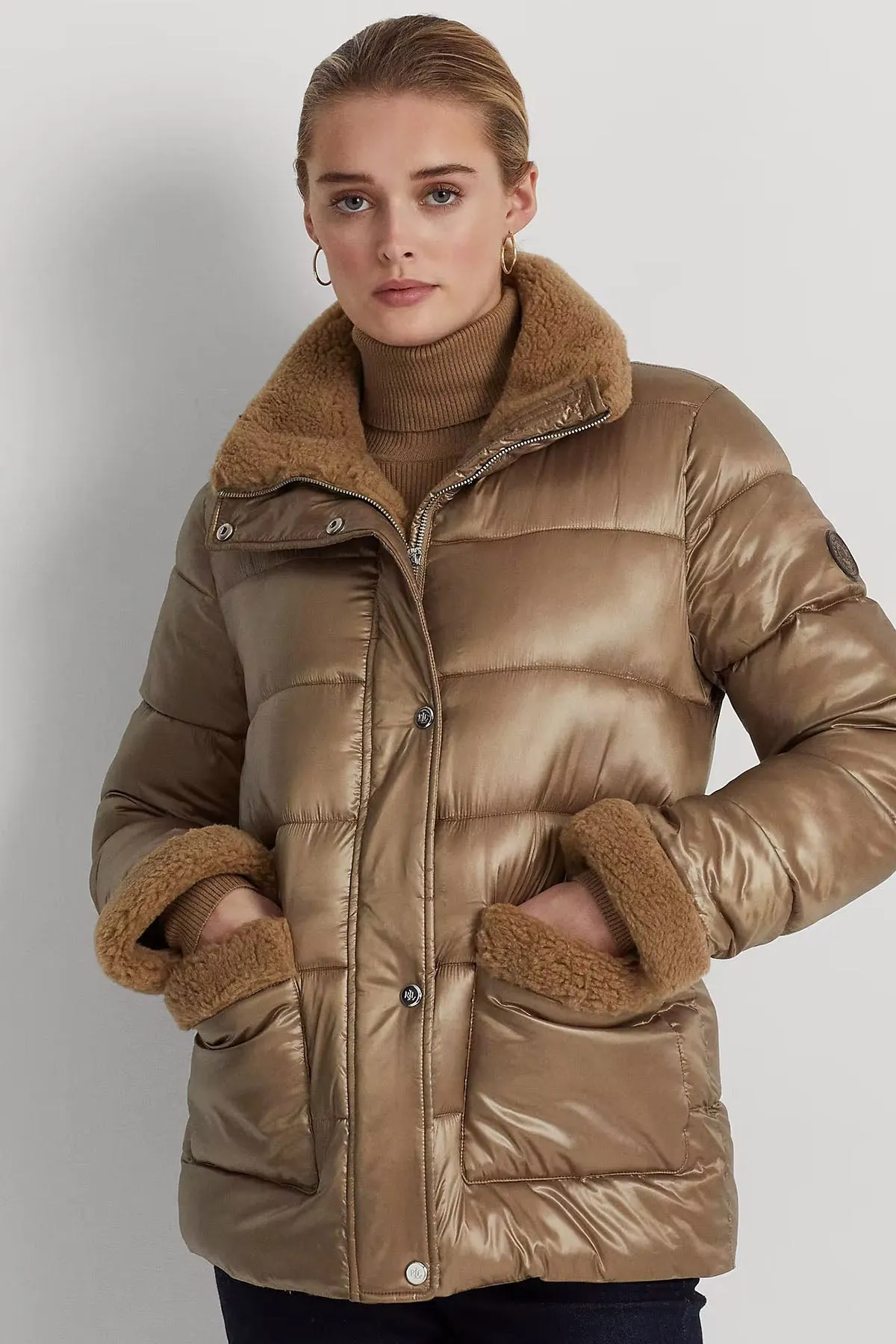 Polo Ralph Lauren Kürk Detayl Puffer Mont