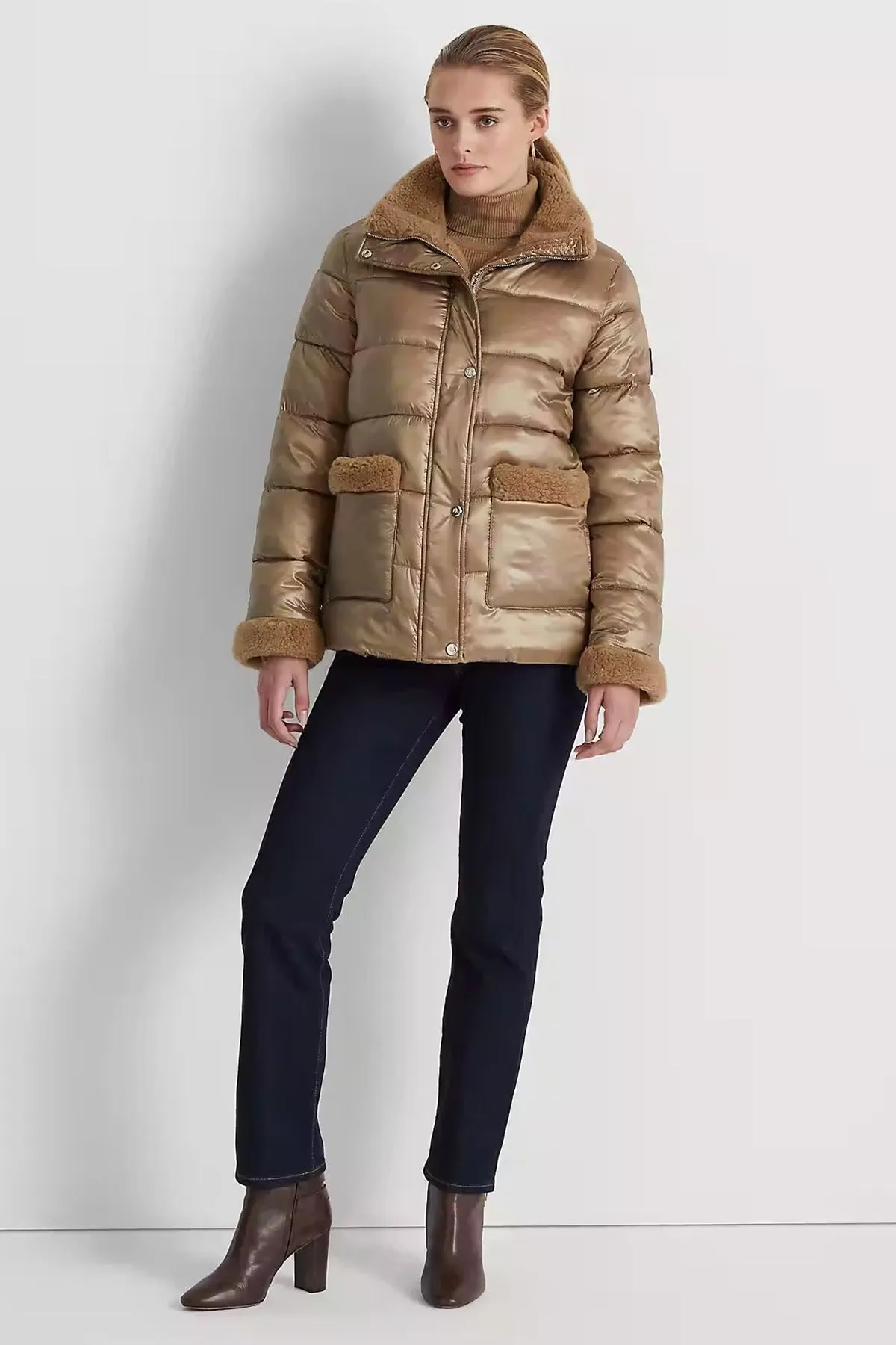 Polo Ralph Lauren Kürk Detayl Puffer Mont