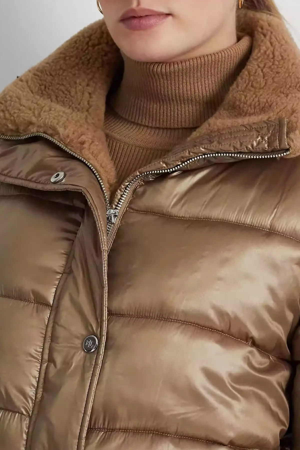 Polo Ralph Lauren Kürk Detayl Puffer Mont