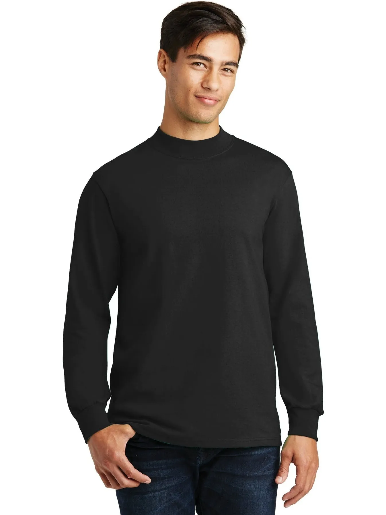 Port & Company Essential Mock Turtleneck