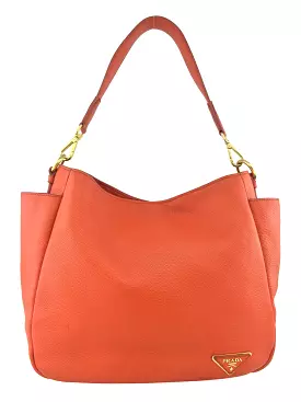 Prada Vitello Daino Leather Side-Pocket Tote Bag