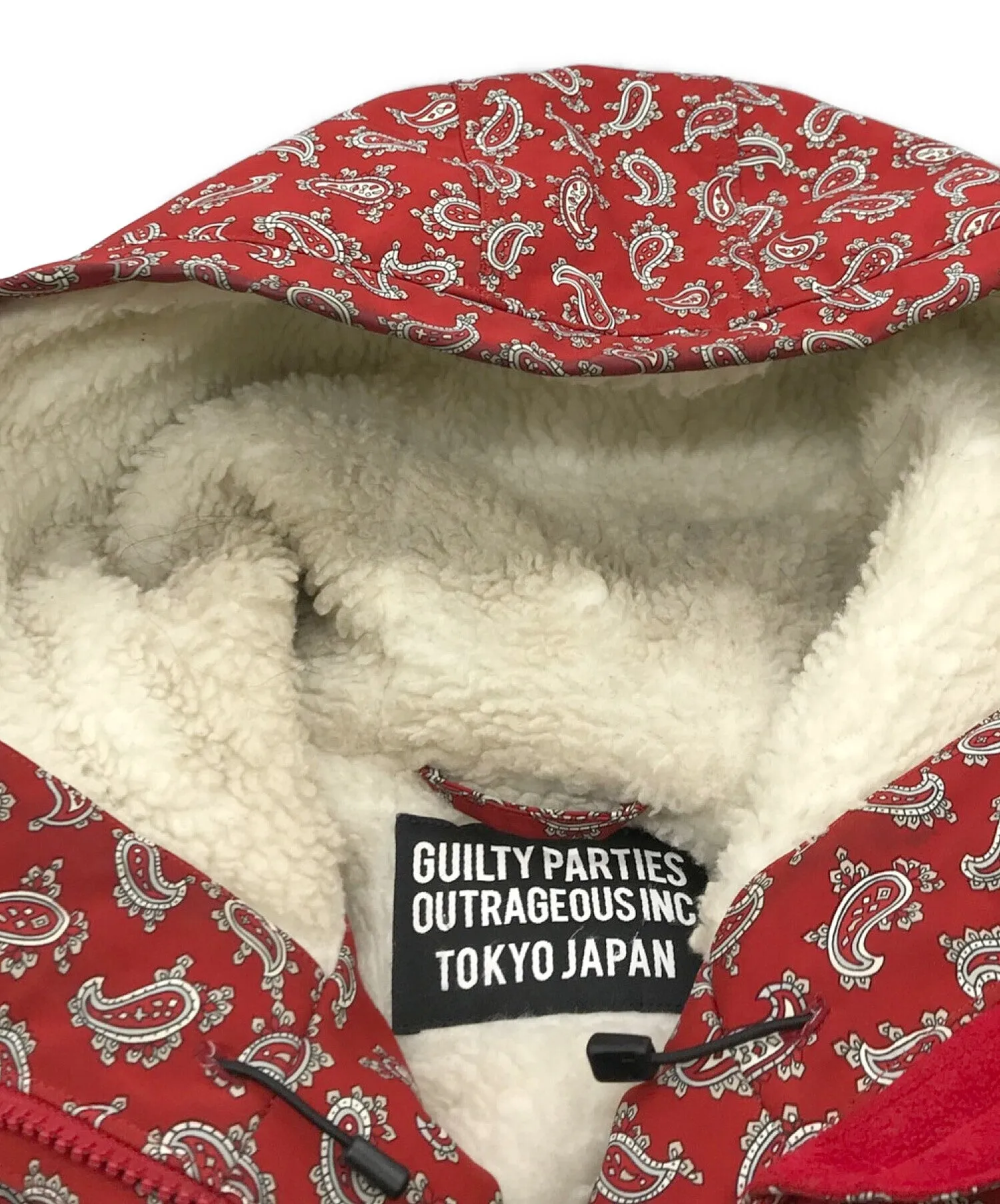 [Pre-owned] WACKO MARIA Paisley Pattern Puffer Boa Jacket