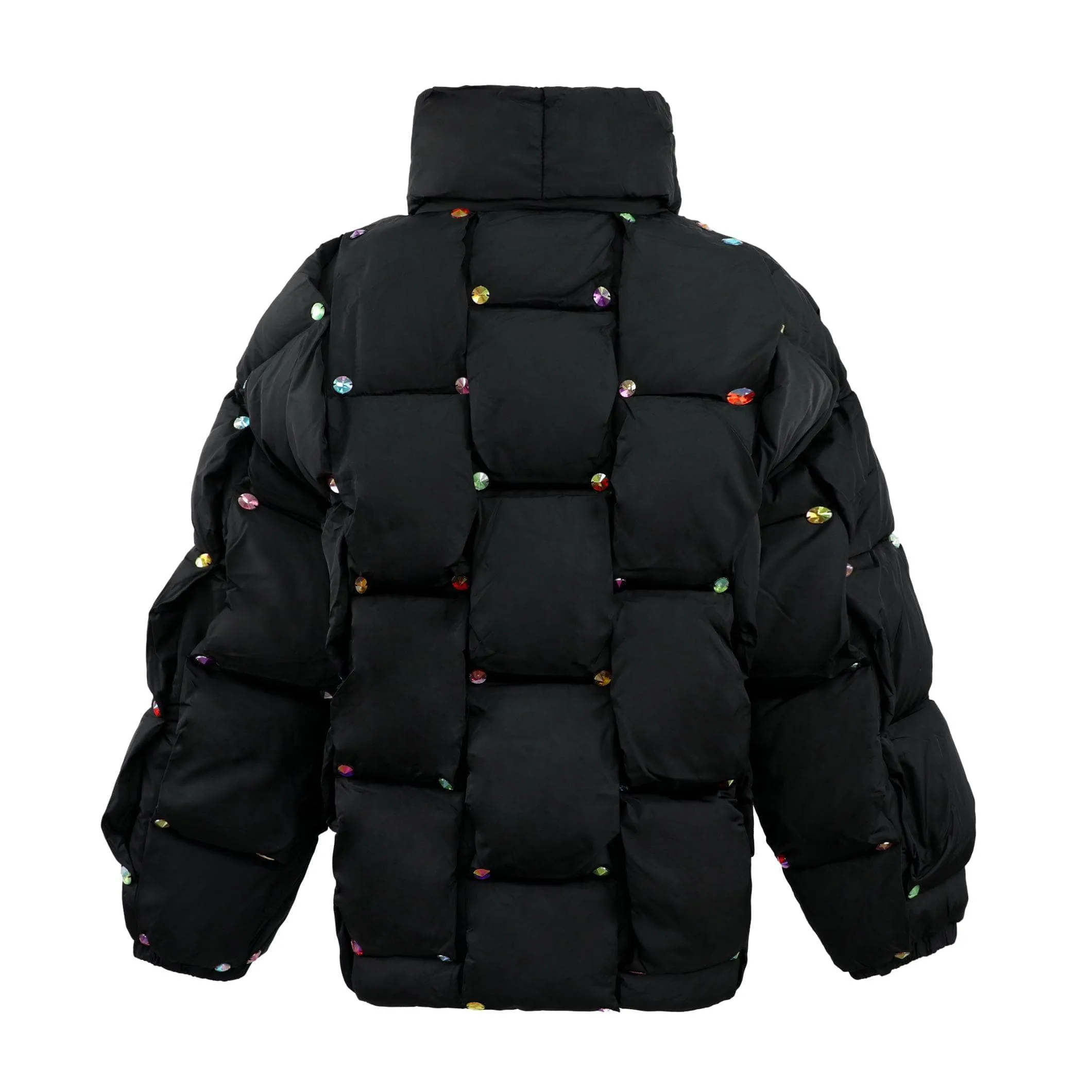 Rainbow Gem Quilted Puffer