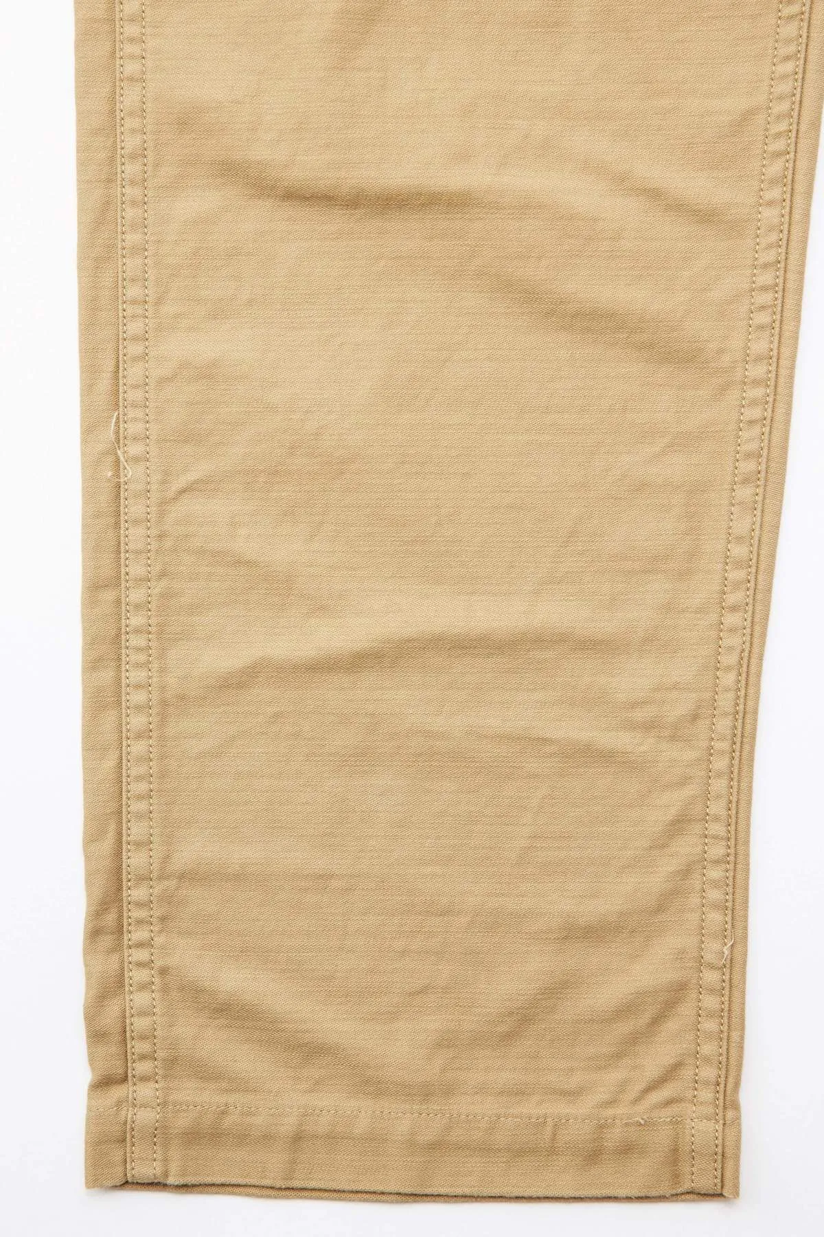 Regular Fit  Reverse Cotton Sateen US Army Fatigue Pants - Khaki