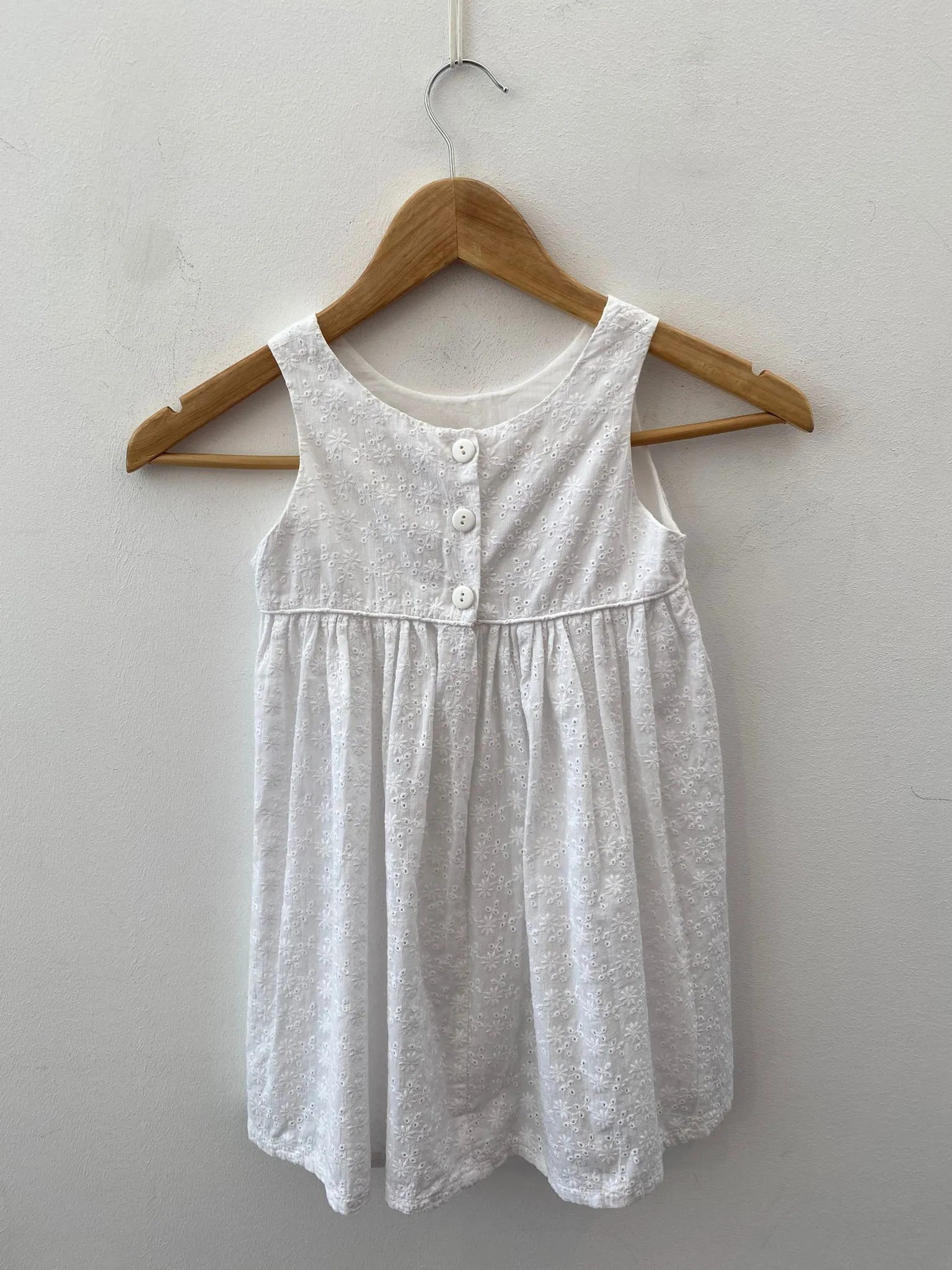 Ribbon Vestido nia blanco