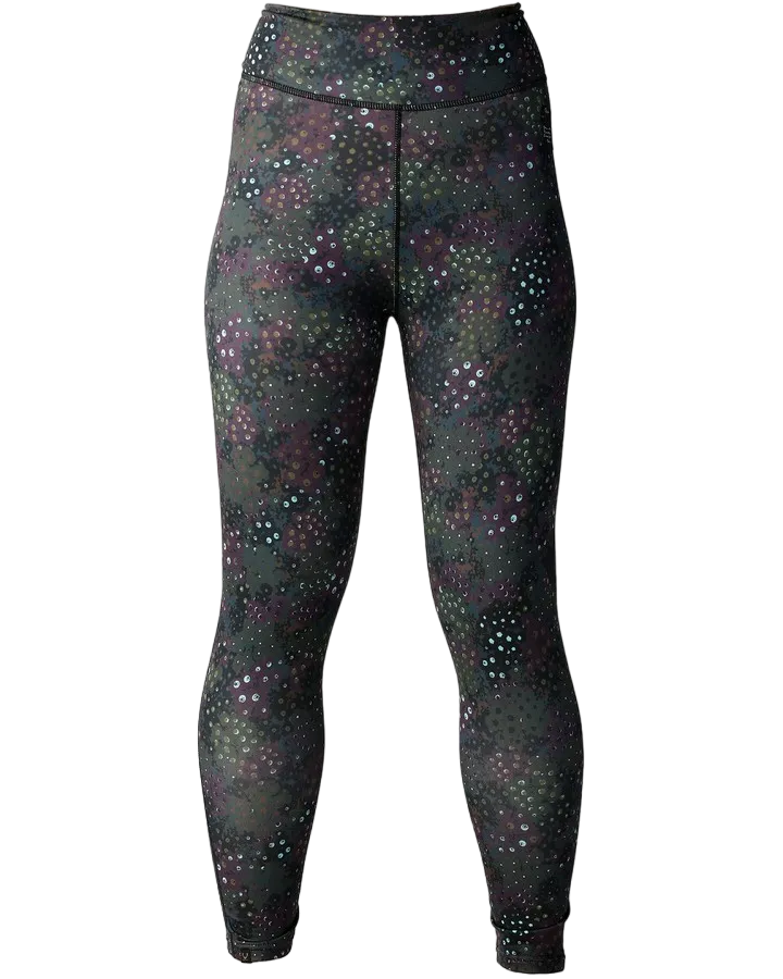 Rojo Polyspandex 7/8 Pant Acacia Camo | Thermals Womens | Snow Skiers Warehouse