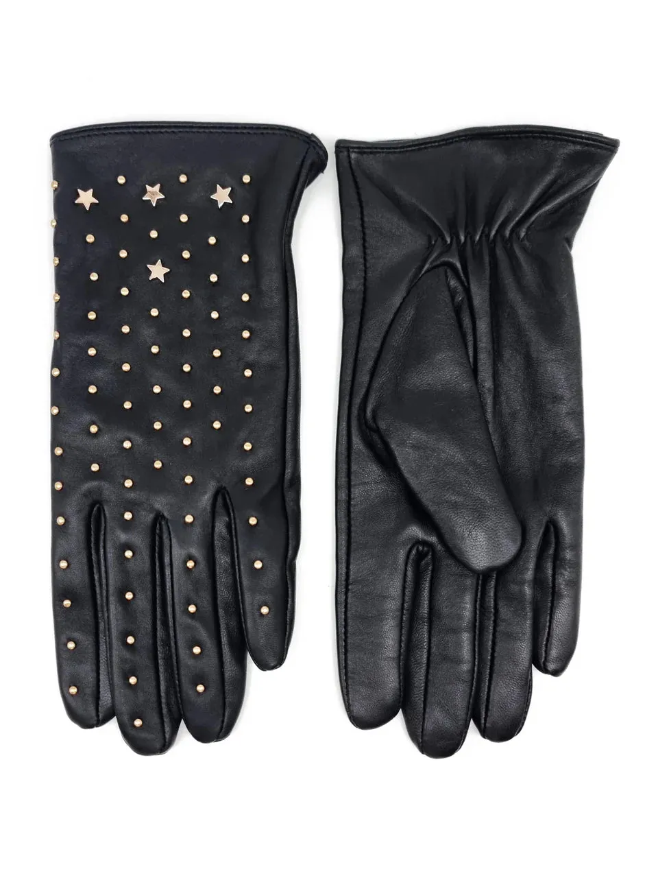 Sacs of Ashbourne   Nooki Tishan Black Leather Gloves