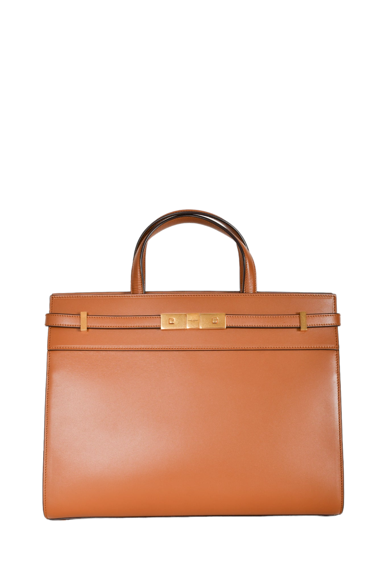 Saint Laurent 2021 Brown Leather Medium Manhattan Tote