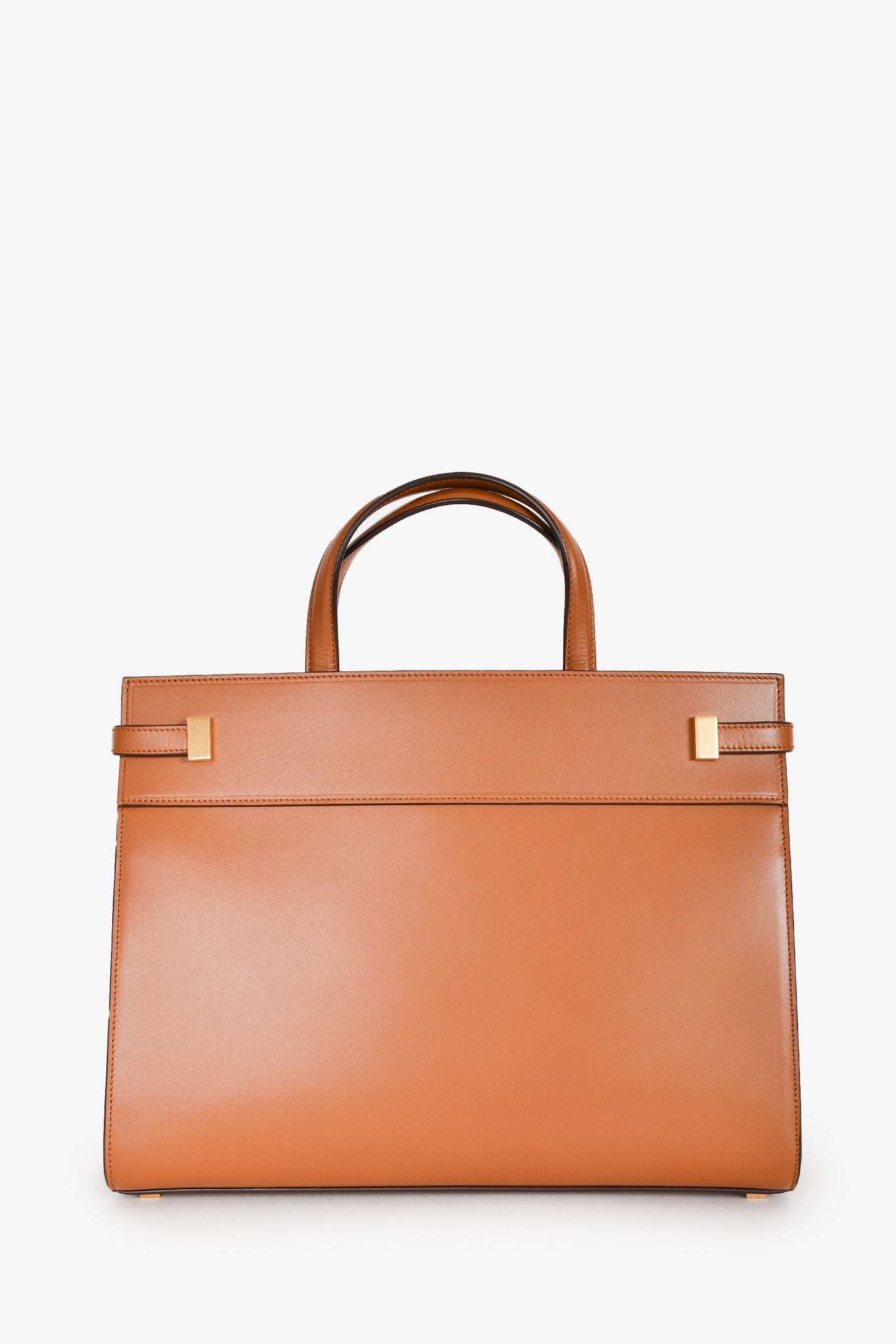 Saint Laurent 2021 Brown Leather Medium Manhattan Tote