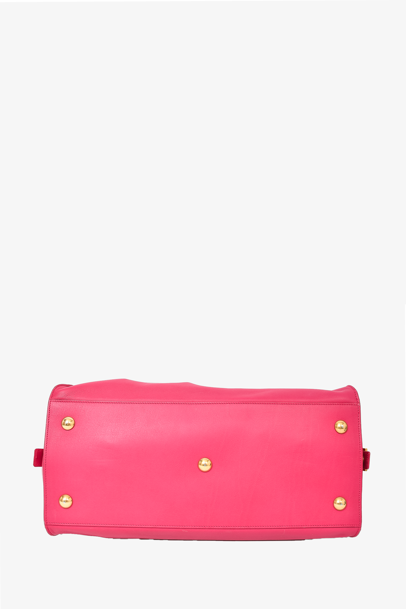 Saint Laurent Fucsia Leather 'Y' Cabas Medium Tote