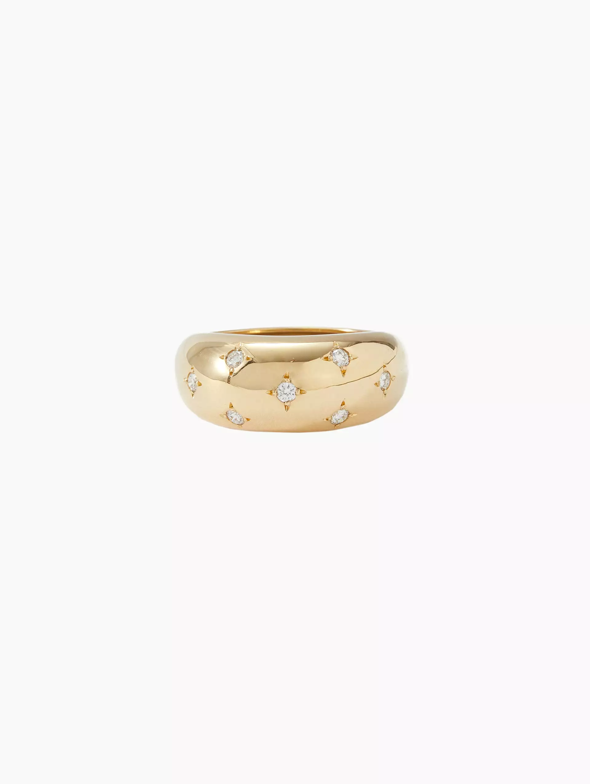 Scattered Star Set Diamonds Medium Aura Ring