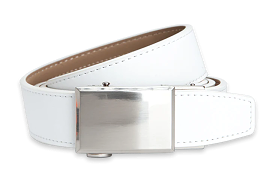 Shield V.3 White, 1 3/8 Strap, Dress Belt