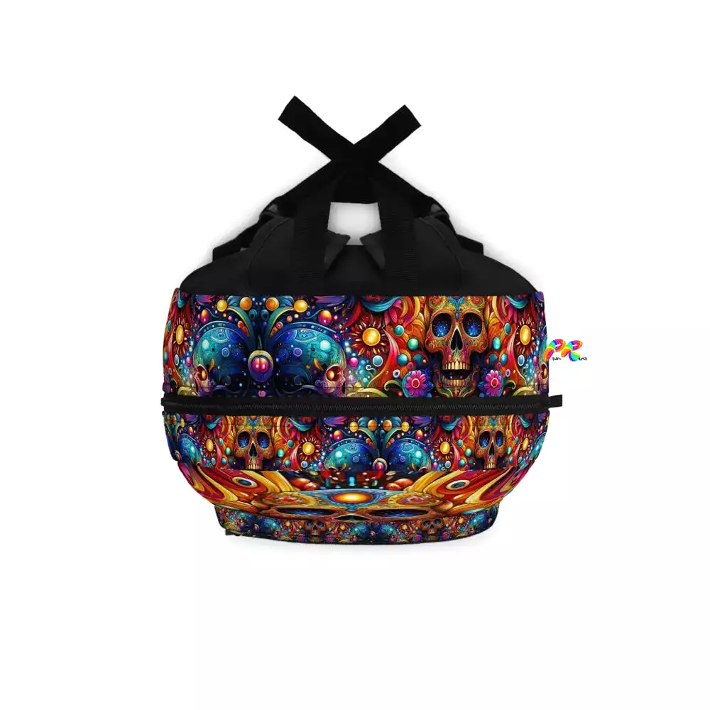 Skull Light Fantasia Rave Backpack