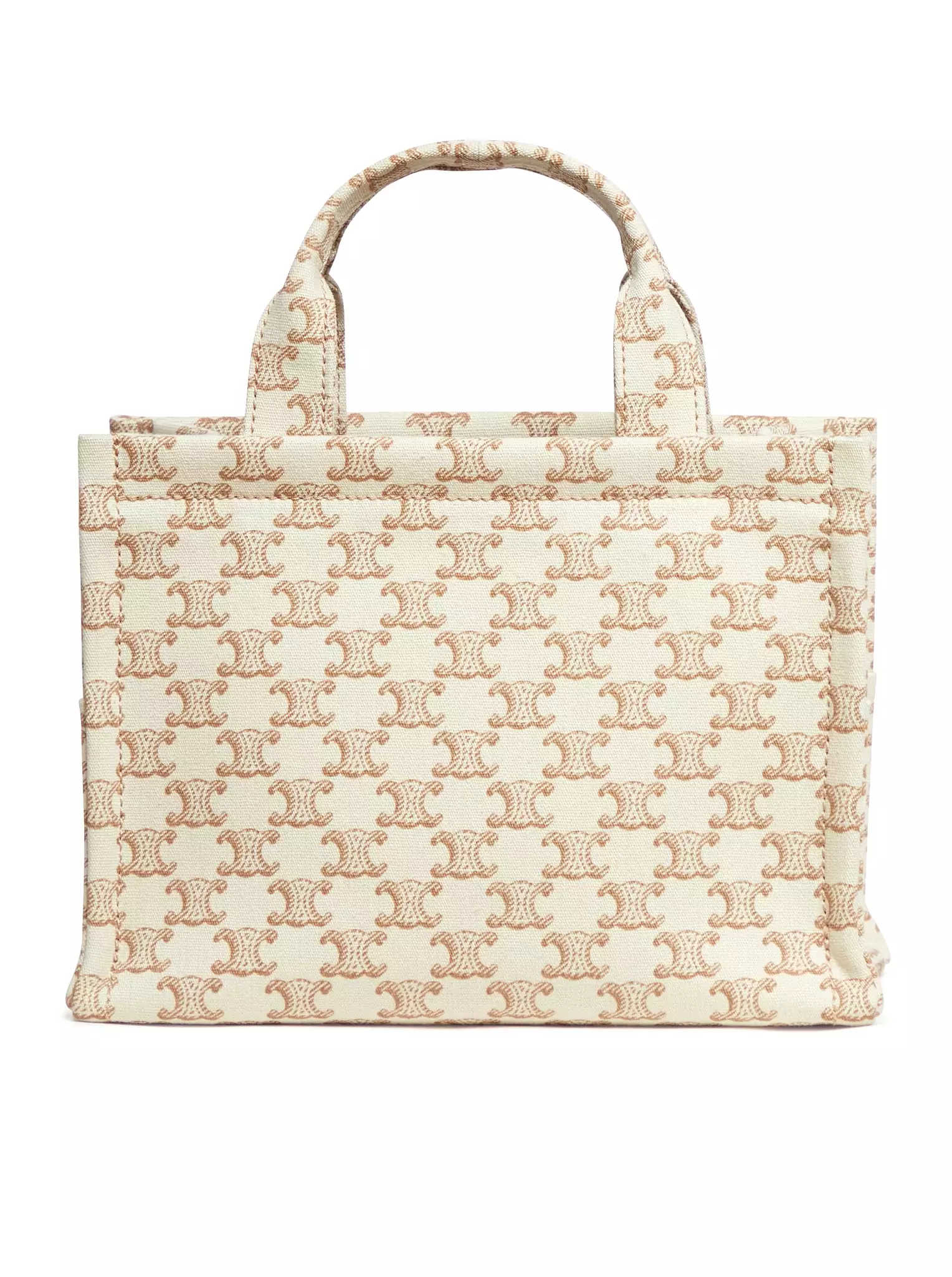 SMALL CABAS THAIS BAG IN ALL-OVER TRIOMPHE FABRIC