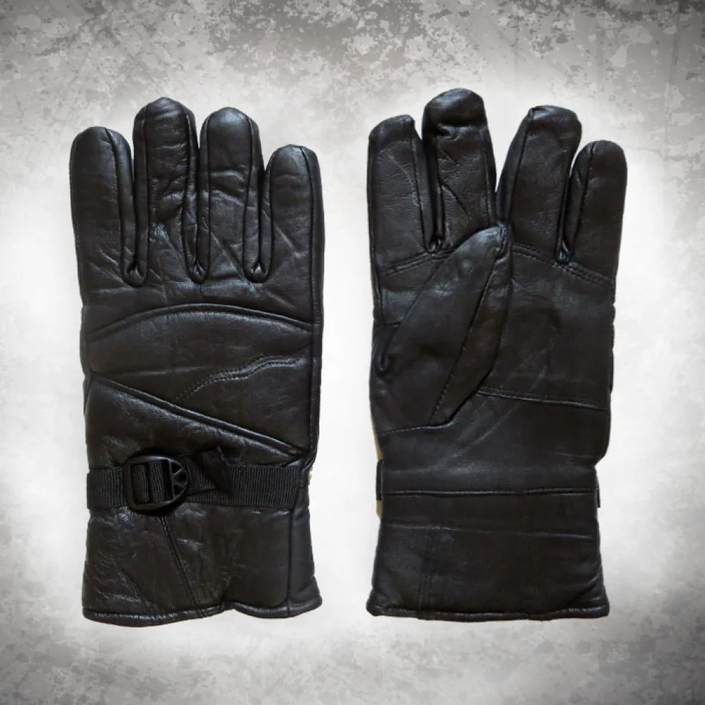 Soft Black Leather Gloves