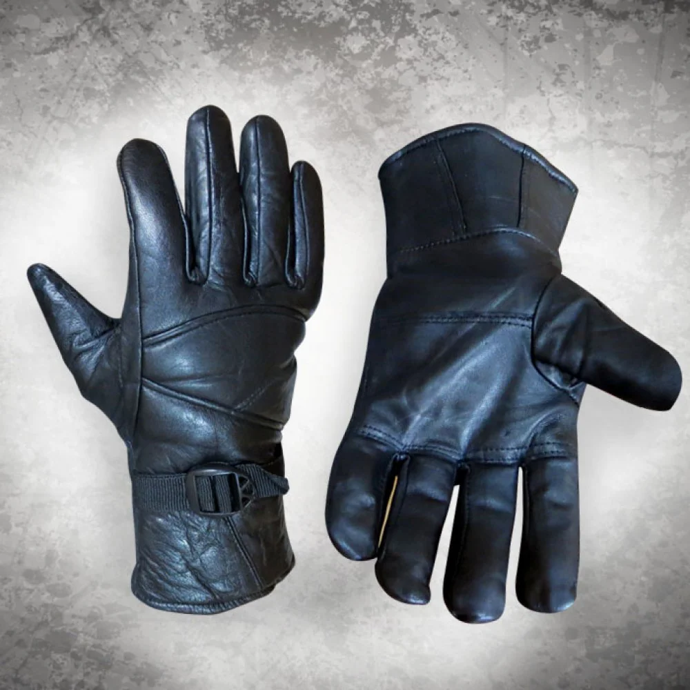 Soft Black Leather Gloves