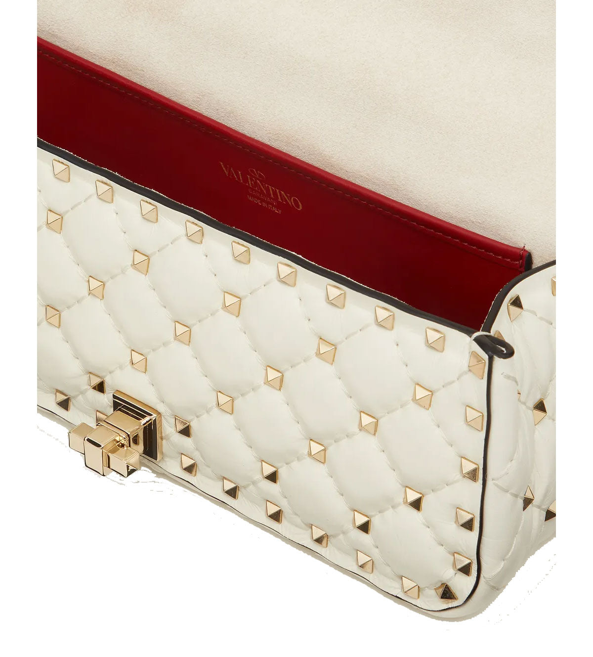 Spike Baguette Bag, Ivory