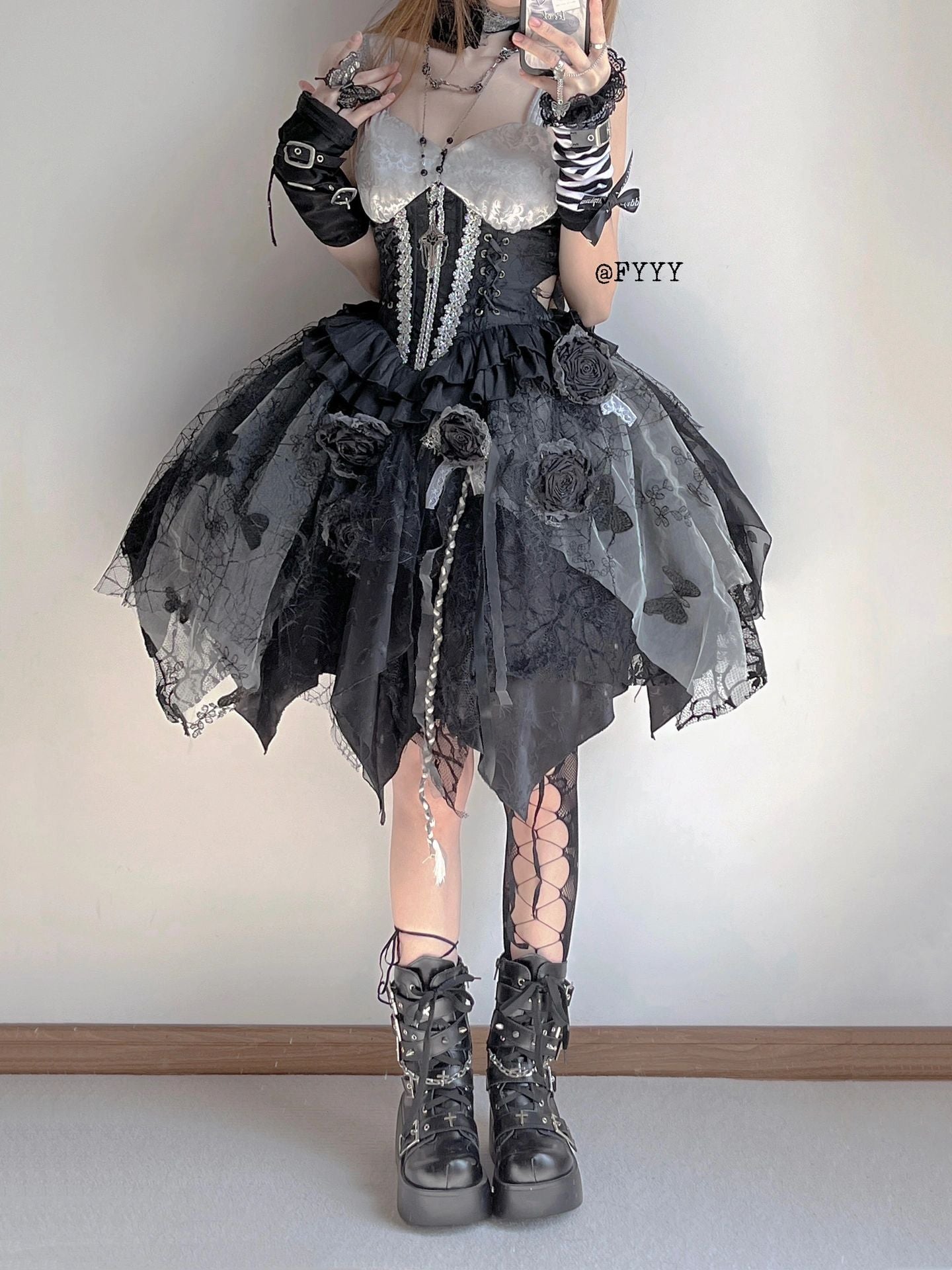 Sweet Corpse Bride Perfect Inspired Lolita Dress ON817