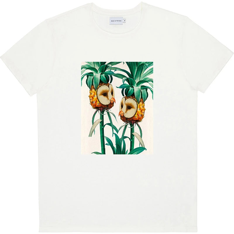 Tee-shirt Bask in the Sun NATURAL PINEAPPLES