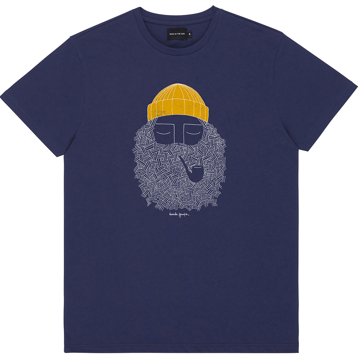 Tee-Shirt Bask In The Sun Smoking Pipe navy spring