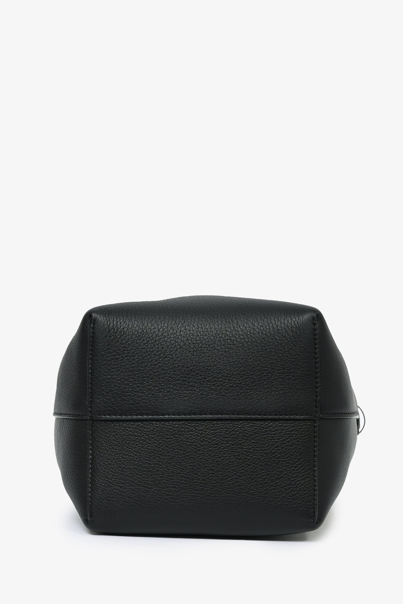 The Row Black Grained Leather Small N/S Park Tote