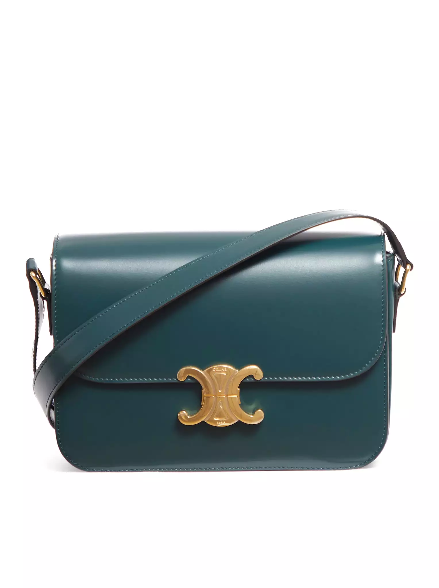 TRIOMPHE CLASSIQUE BAG IN GLOSSY CALFSKIN