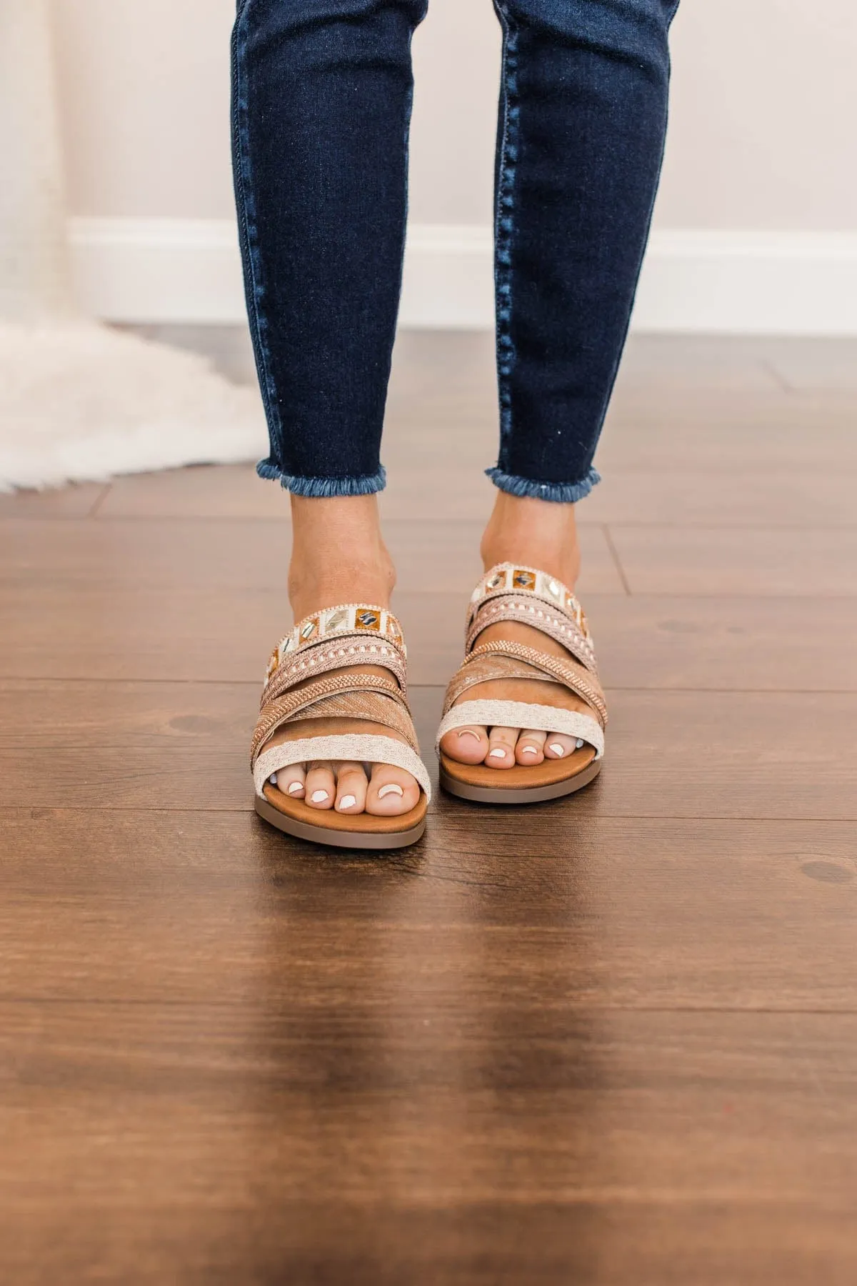 Very G Nessa Sandals- Rose Gold