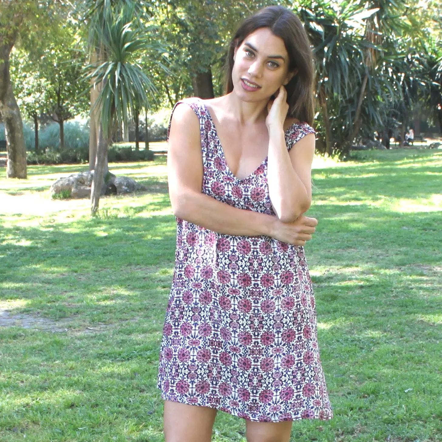 Vestido fluido · Estampado Córdoba (S/M)