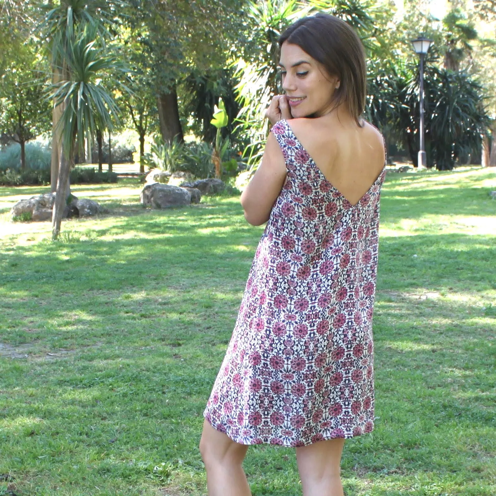 Vestido fluido · Estampado Córdoba (S/M)