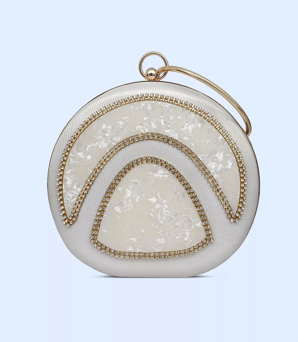 WB2497-PEARL-Women Snazzy Clutch