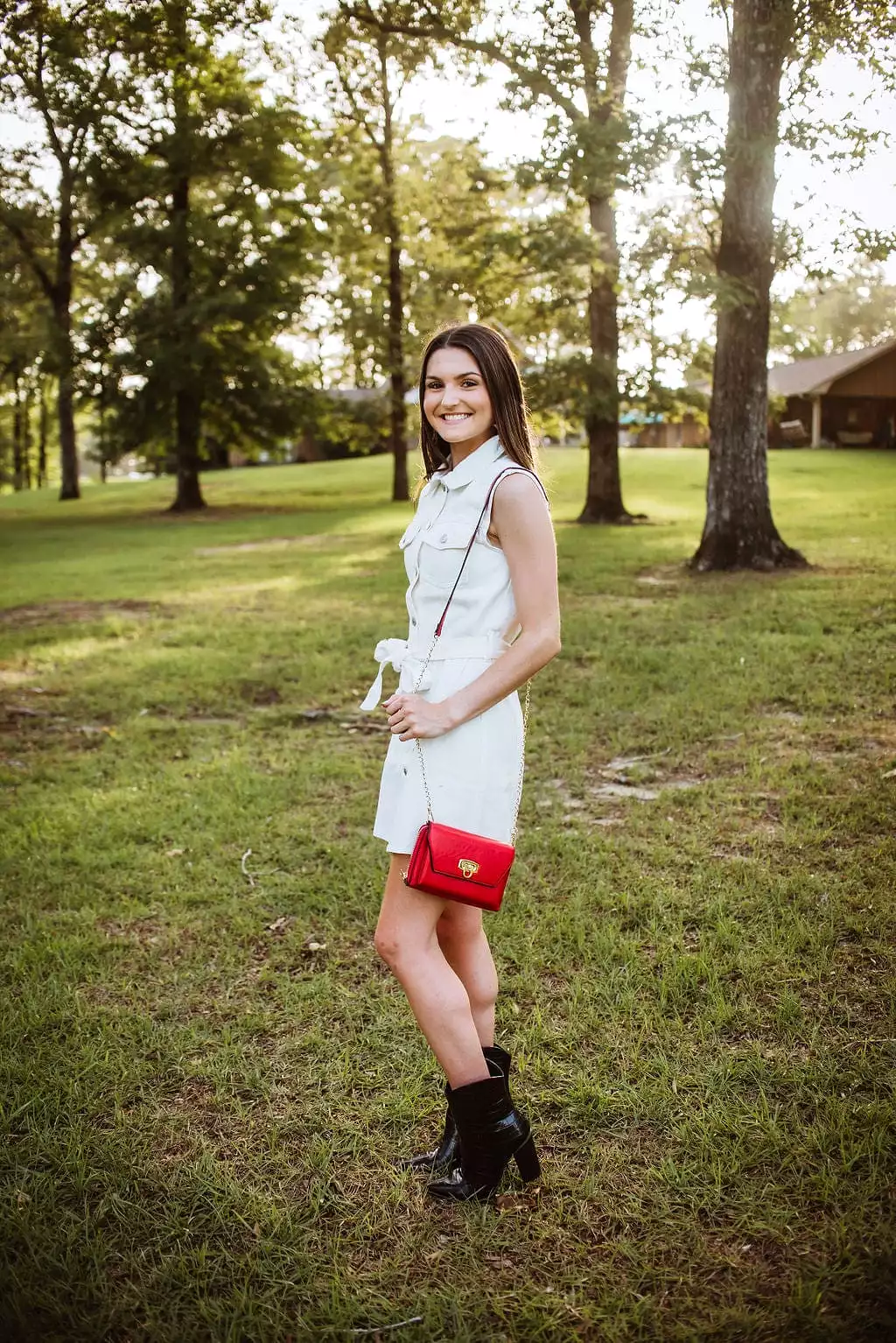 White Denim Nashville Bride Mini Dress