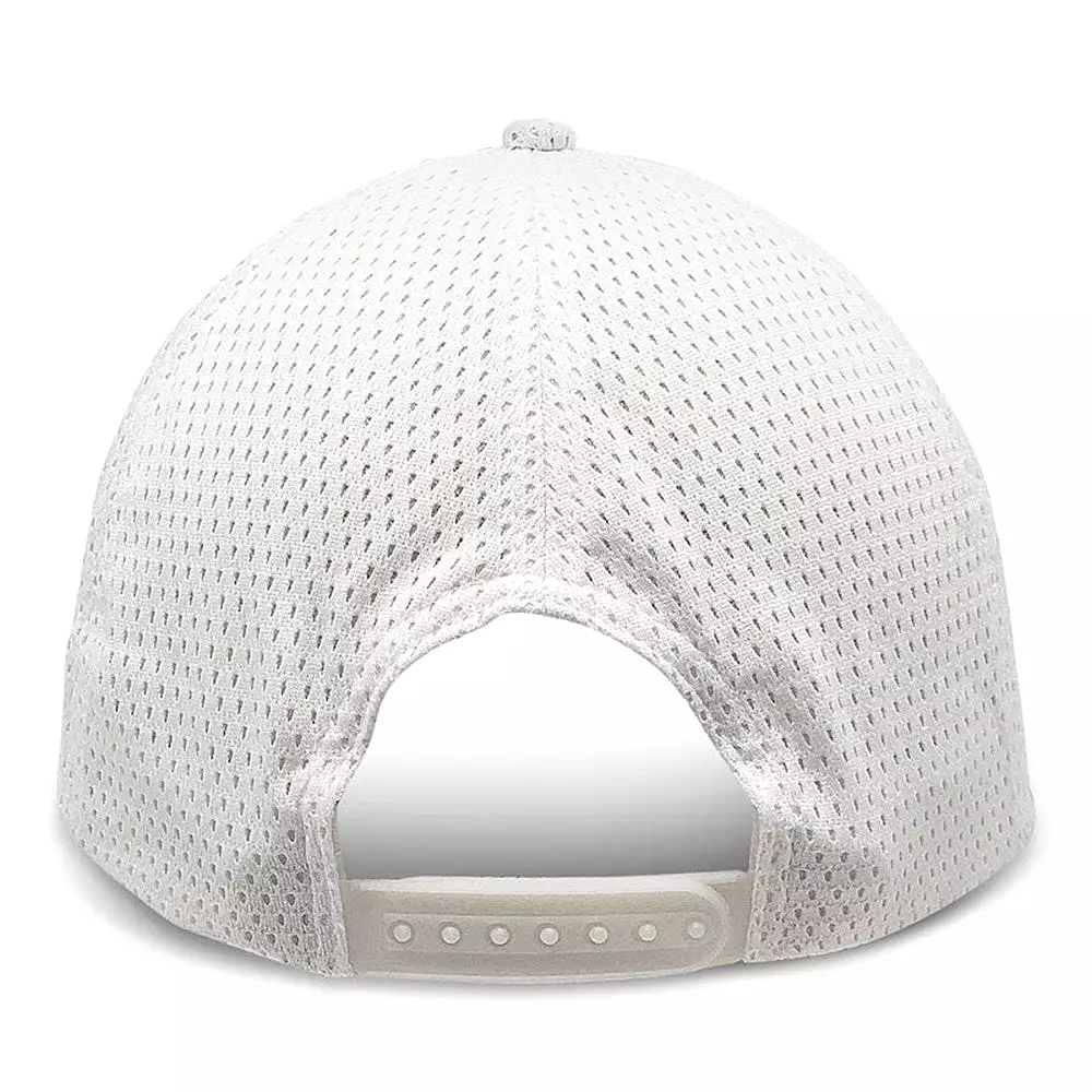 White Wicking Soft Mesh - Unstructured Baseball Cap