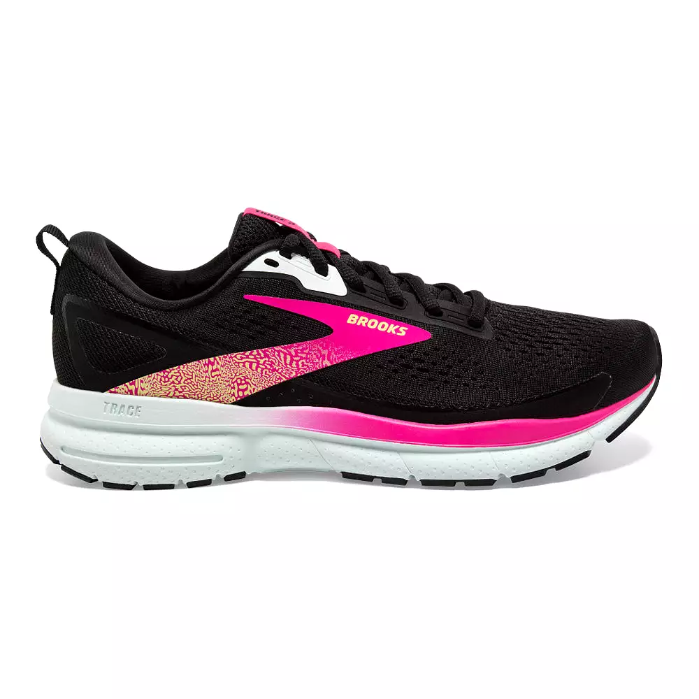 Women's Brooks Trace 3, Black/Blue/Pink Glo, 10 B Medium