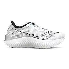 Women's Saucony Endorphin Pro 3, White/Black, 7 B Medium